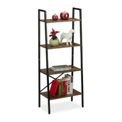 relaxdays Bücherregal »Bücherregal industrial mit 4 Ebenen«