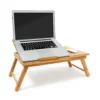 relaxdays Laptoptisch »Bambus Betttablett mit Leseklappe«