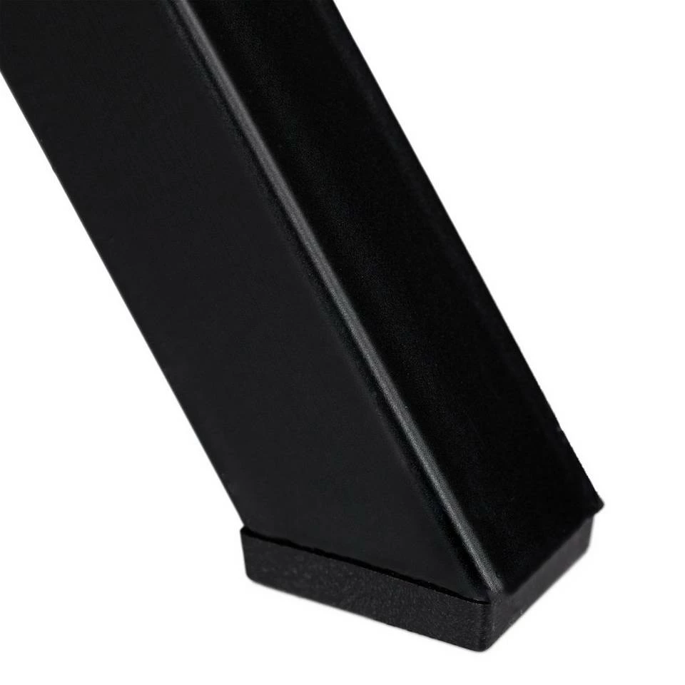 relaxdays Schreibtisch »Schreibtisch Basic«, Schwarz / Schwarz Braun Schwarz, Weiß – Bild 8