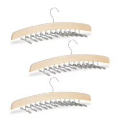 relaxdays Krawattenhalter »3 x Krawattenhalter Holz«