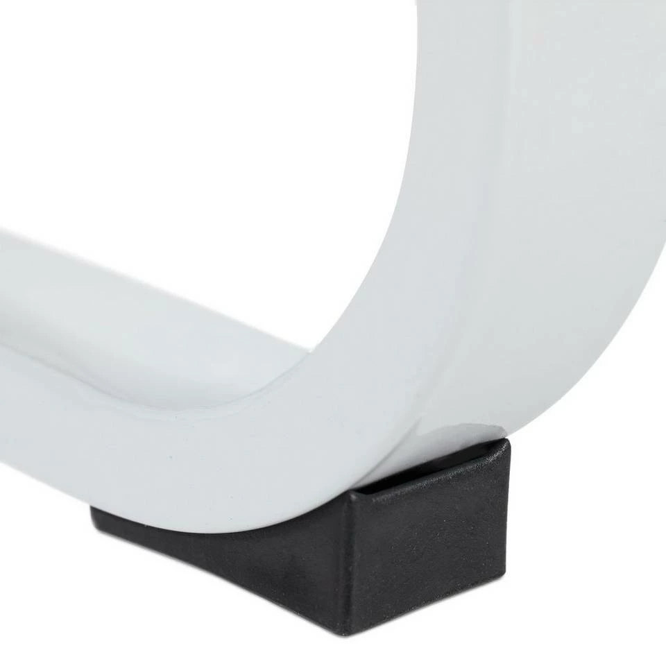 relaxdays Schreibtisch »Schreibtisch mit 3 Ablagefächern«, Weiß / Weiß Braun Schwarz, Schwarz, Weiß – Bild 8