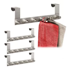 Türgarderobe »4 x Türgarderobe für stumpfe Türen«, relaxdays