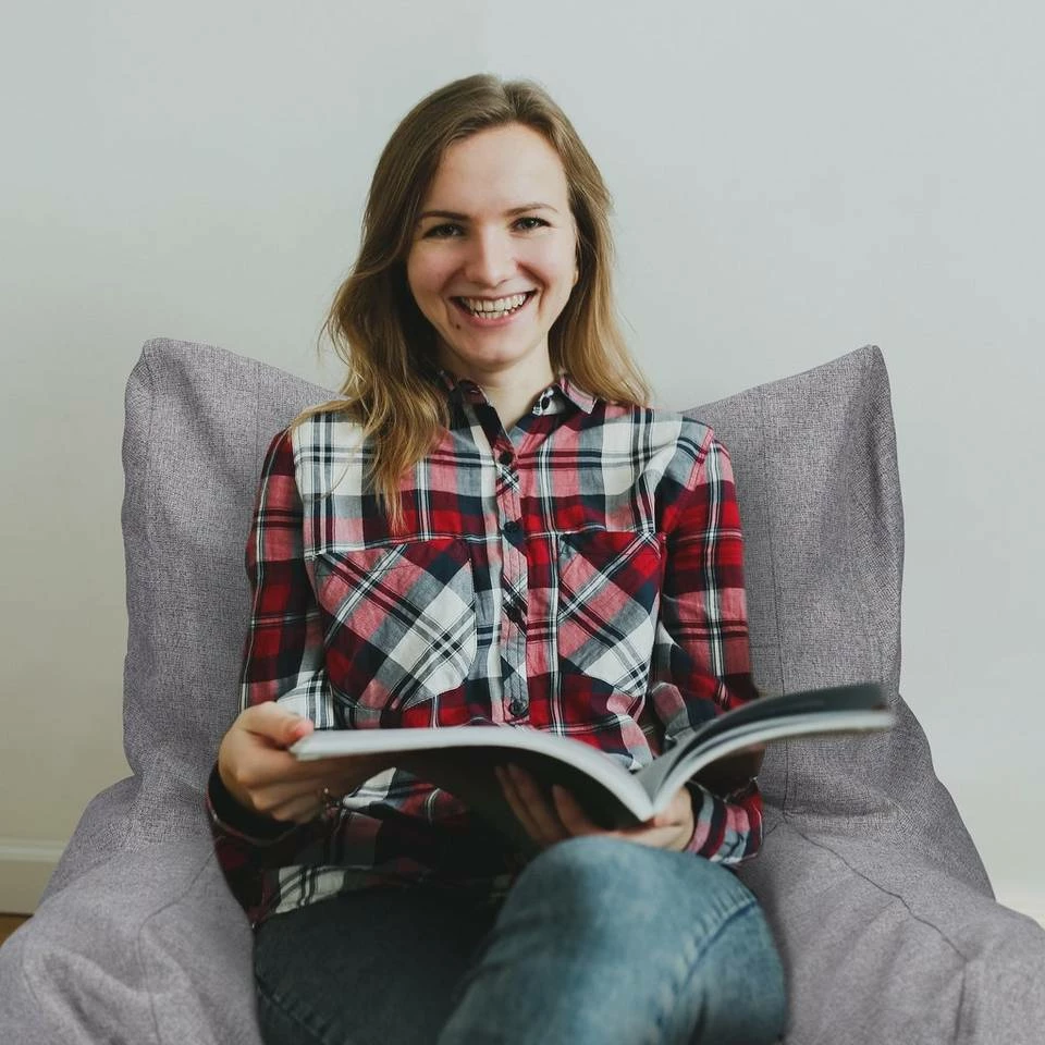 relaxdays Sitzsack »Grauer Sitzsack mit Lehne« – Bild 3