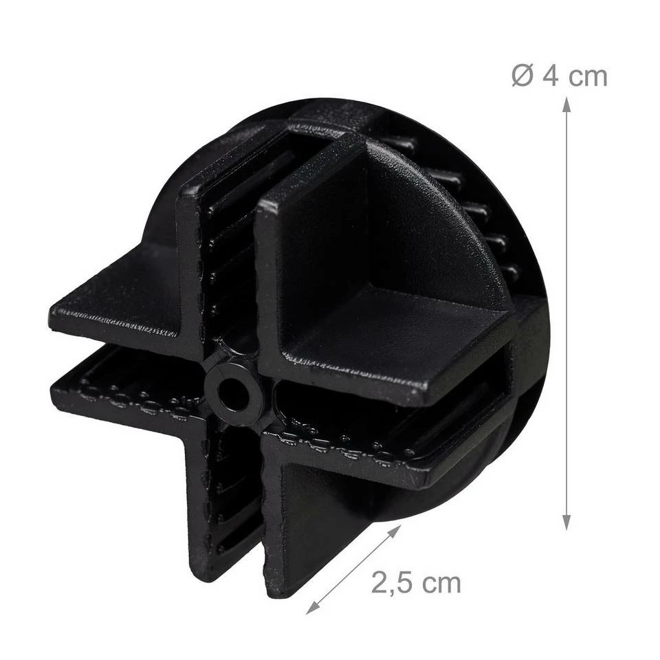 relaxdays Steckregal »320 x Verbindungsstück Regal schwarz« – Bild 4