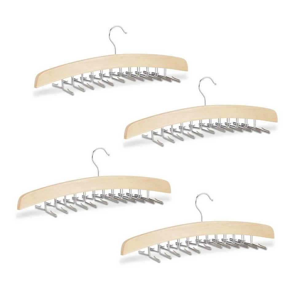 relaxdays Krawattenhalter »4 x Krawattenhalter Holz«