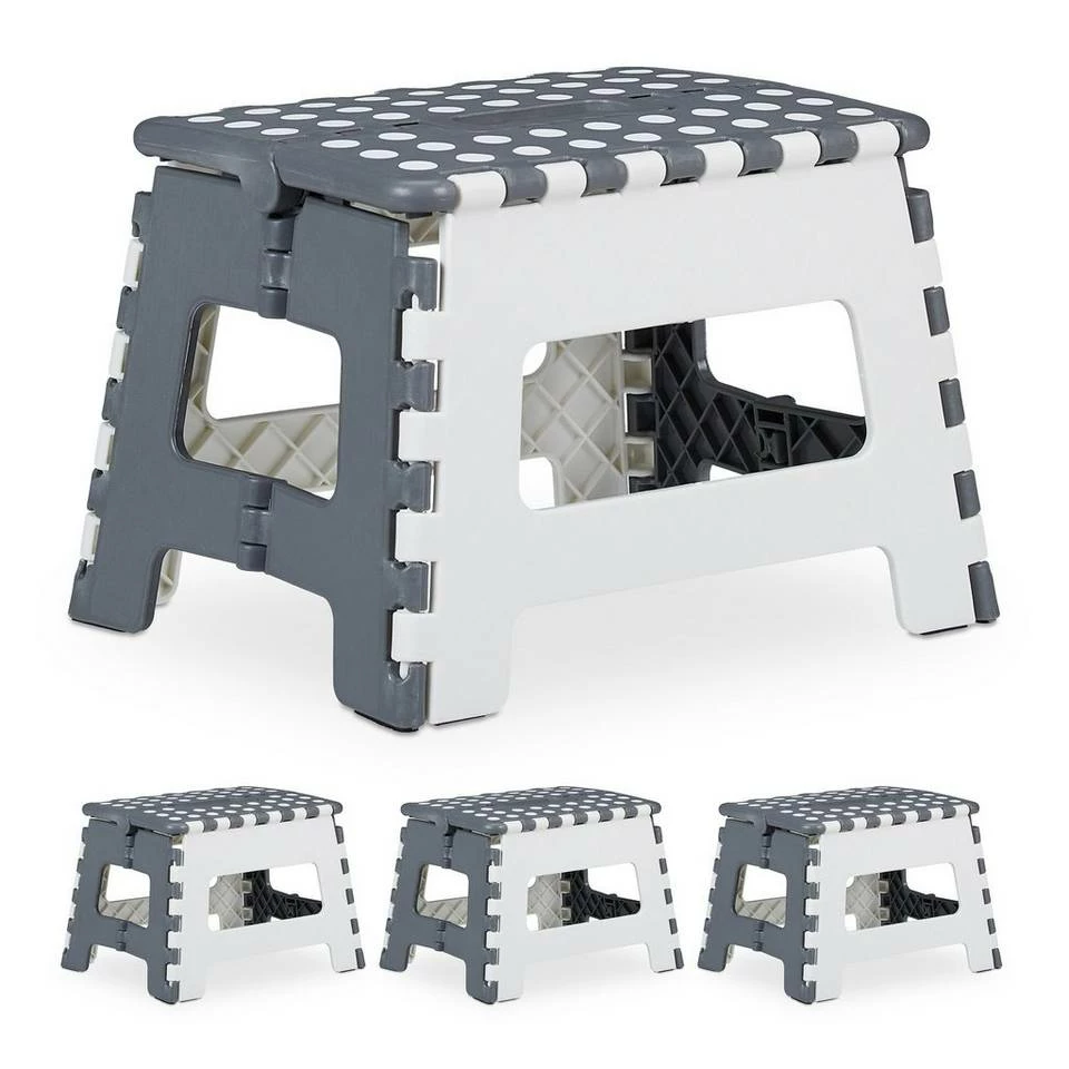 relaxdays Tritthocker »4 x Tritthocker klappbar niedrig«