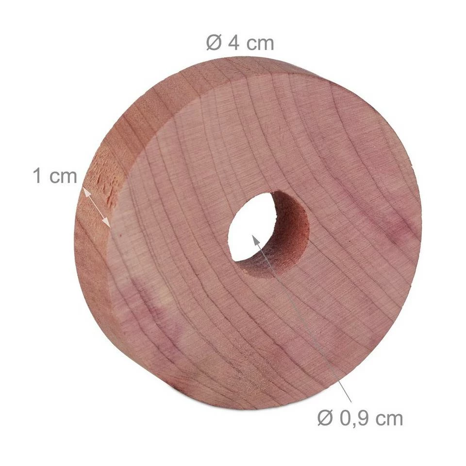 relaxdays Kleiderschrank »100 x Mottenschutz aus Zedernholz« – Bild 4