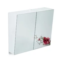 relaxdays Badezimmerspiegelschrank »Zweitüriger Spiegelschrank Bad«