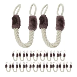 relaxdays Türdämpfer »20 x Türkordel Klemmschutz braun«