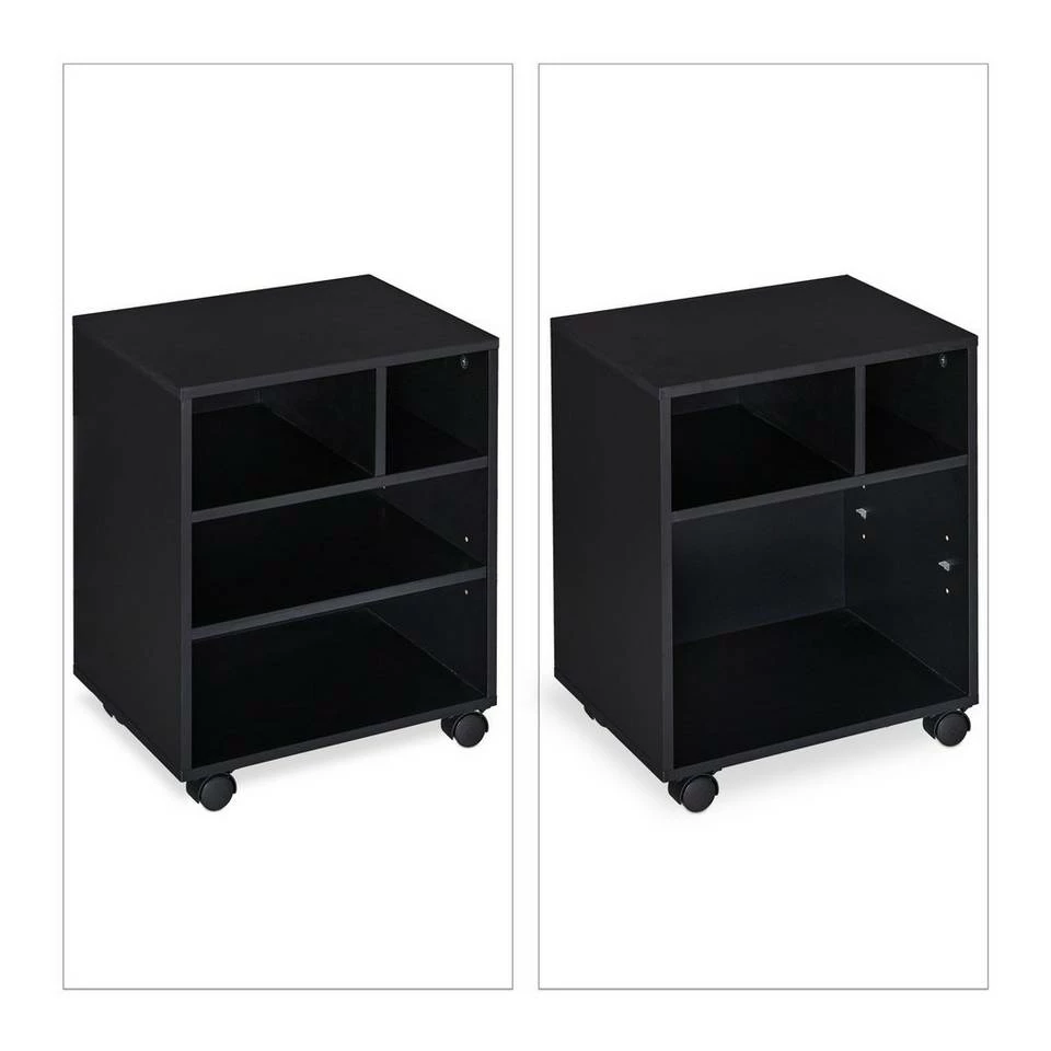 relaxdays Rollcontainer »Schwarzer Rollcontainer« – Bild 6