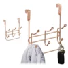 Türgarderobe »2 x Türgarderobe 3 Doppelhaken kupfer«, relaxdays