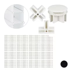 relaxdays Steckregal »640 x Verbindungsstück Steckregal weiß«