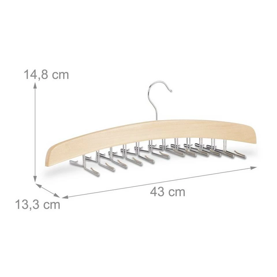 relaxdays Krawattenhalter »2 x Krawattenhalter Holz« – Bild 4