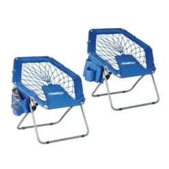 relaxdays Campingstuhl »2 x Bungee Stuhl WEBSTER blau«