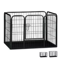 relaxdays Laufstall »Welpenauslauf mit Boden«, M