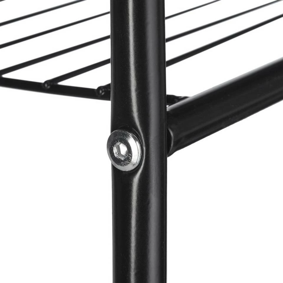 relaxdays Waschmaschinenumbauschrank »Schwarzes Waschmaschinenregal aus Metall« – Bild 7