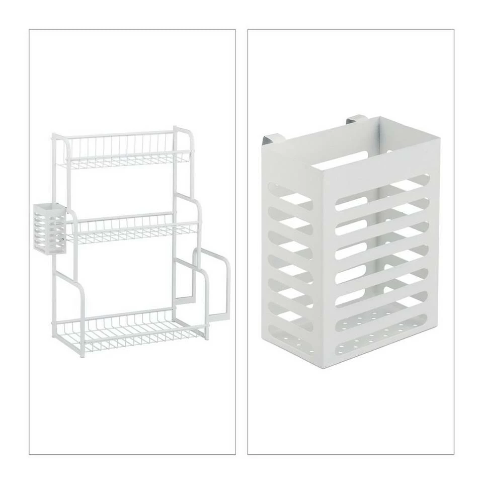 relaxdays Aufsatzregal »Weißes Küchenregal für die Arbeitsplatte« – Bild 10
