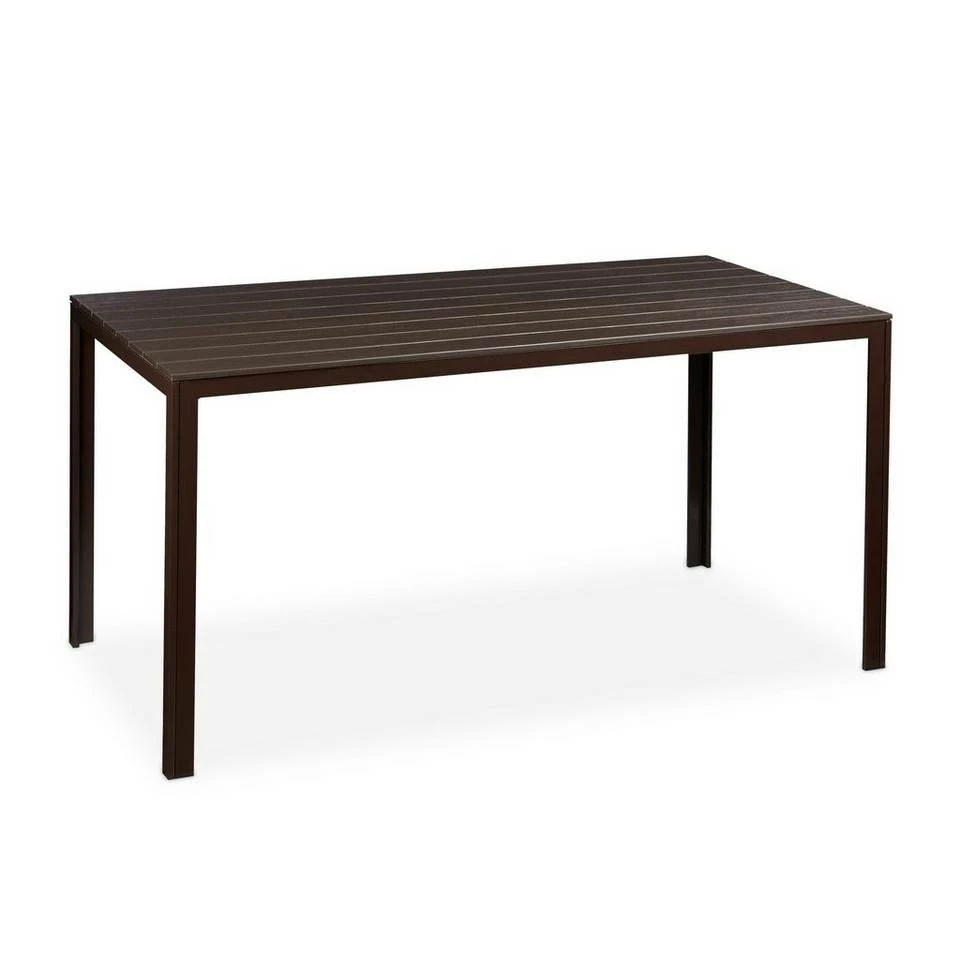 relaxdays Gartentisch »Rechteckiger Gartentisch Holzoptik« – Bild 9