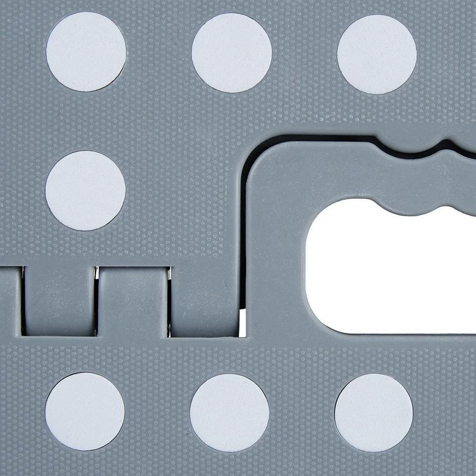 relaxdays Tritthocker »4 x Klapphocker faltbar L hellgrau« – Bild 7