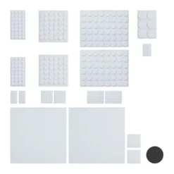 relaxdays Möbelfuß »480 x Filzgleiter weiß«