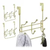 Türgarderobe »3 x Türgarderobe mit 3 Doppelhaken gold«, relaxdays