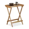 relaxdays Tabletttisch »Tabletttisch Bambus«
