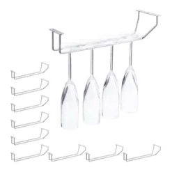 relaxdays Gläserhalter »10 x Weinglashalter für 4 Gläser«