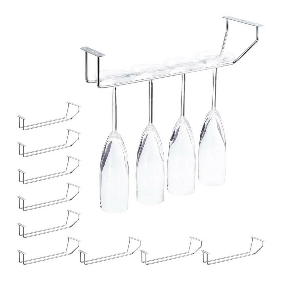 relaxdays Gläserhalter »10 x Weinglashalter für 4 Gläser«