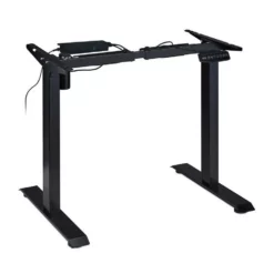 relaxdays Tischgestell »Höhenverstellbares Tischgestell«, Schwarz Grau, Weiß