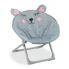 relaxdays Kinderklappstuhl »Moonchair Kinder klappbar«, Maus Braun, Pink, Gelb, Grau