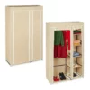 relaxdays Kleiderschrank »2 x Stoffschrank Kleiderstange beige«