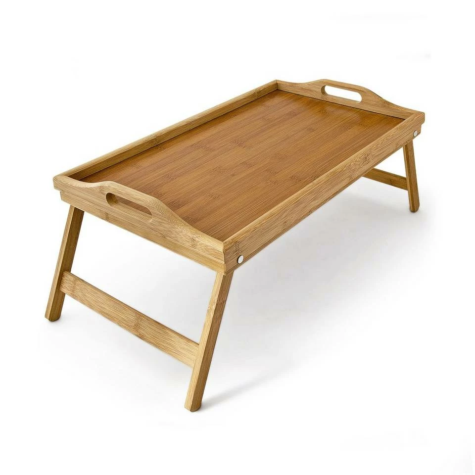 relaxdays Tabletttisch »4x Bambus Betttablett« – Bild 6