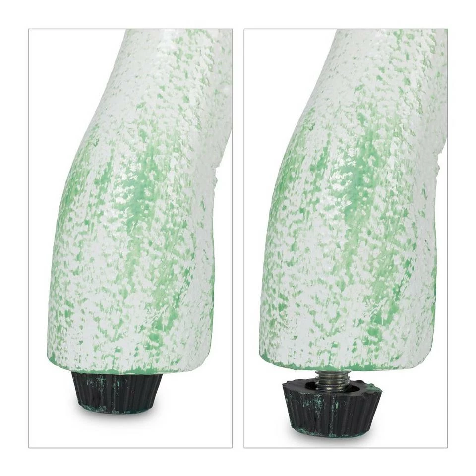 relaxdays Gartenbank »Rosen Gartenbank weiß-grün« – Bild 6