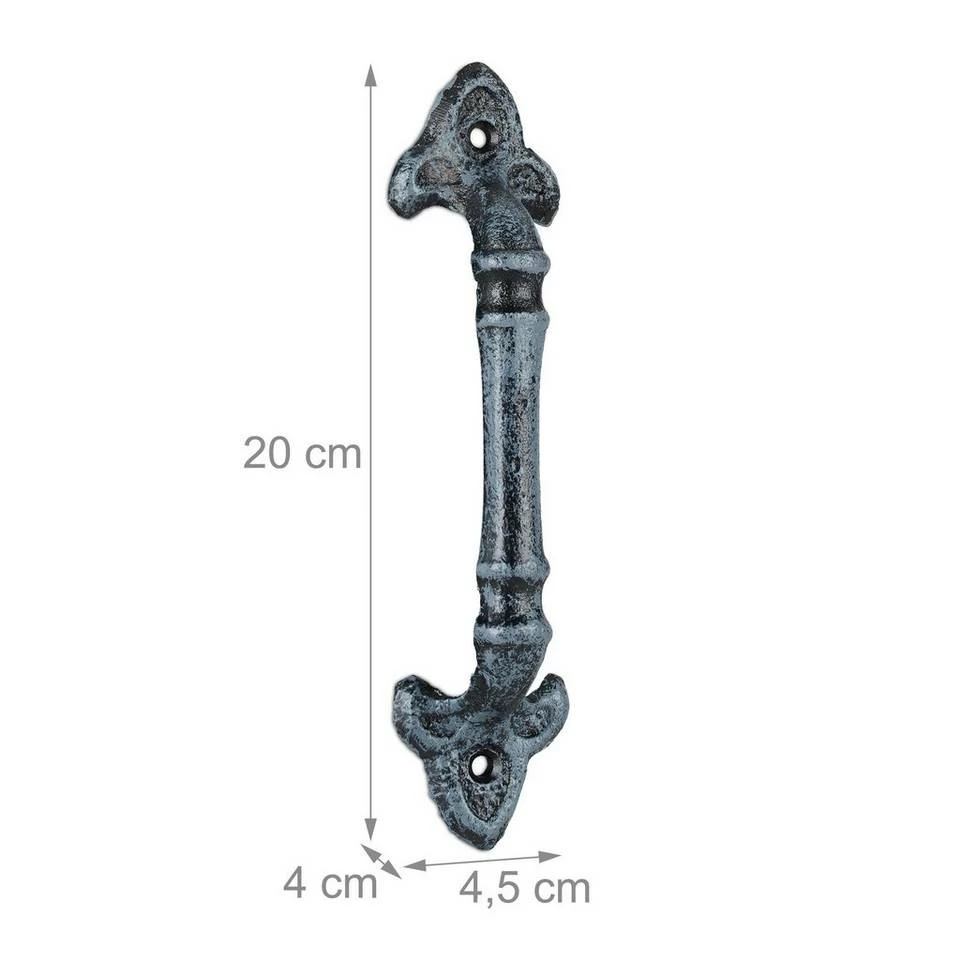 relaxdays Möbelgriff »2 x Möbelgriff Vintage grau« – Bild 4