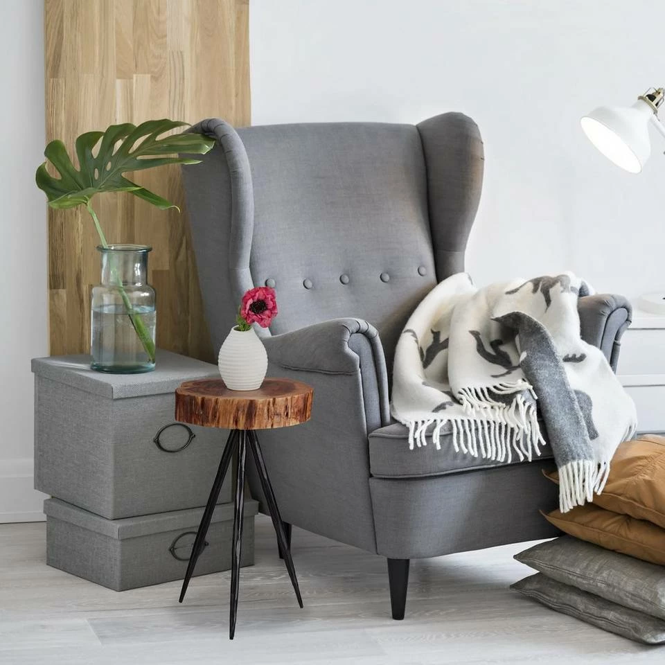 relaxdays Beistelltisch »Design Beistelltisch Holzscheibe« – Bild 2