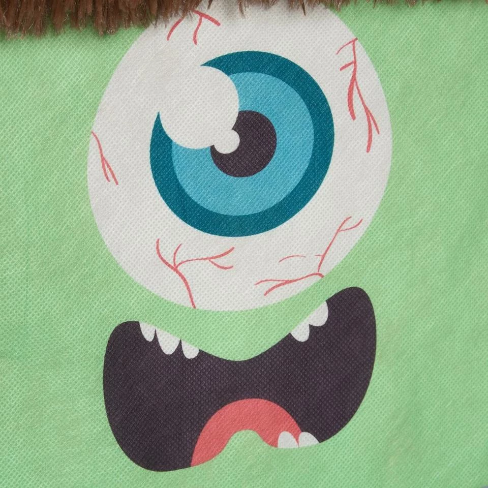 relaxdays Sitzhocker »Sitzhocker Kinder Monster«, A Grün Braun, Dunkelblau Grau – Bild 7