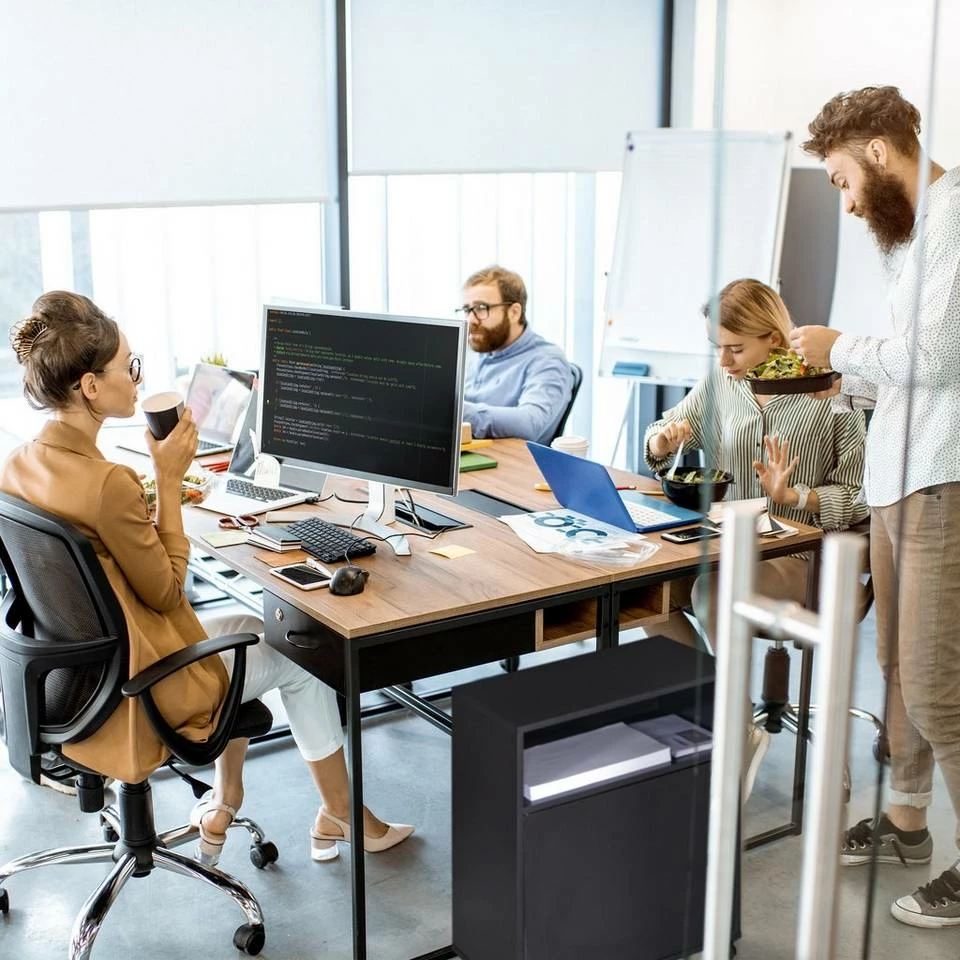 relaxdays Rollcontainer »Rollcontainer mit 3 Fächern« – Bild 3