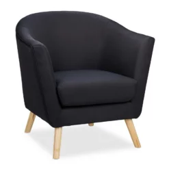 relaxdays Cocktailsessel »Cocktailsessel schwarz«