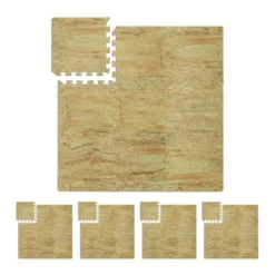 relaxdays Bodenschutzmatte »45 x Bodenschutzmatte Fitness beige«, Set, Set