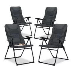 relaxdays Campingstuhl »4 x Campingstuhl gepolstert«