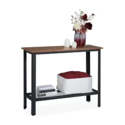 relaxdays Konsolentisch »Konsolentisch im Industrial Design«