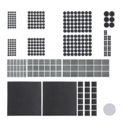 relaxdays Möbelfuß »2400 x Filzgleiter schwarz«