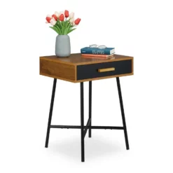 relaxdays Beistelltisch »Beistelltisch mit Schublade«