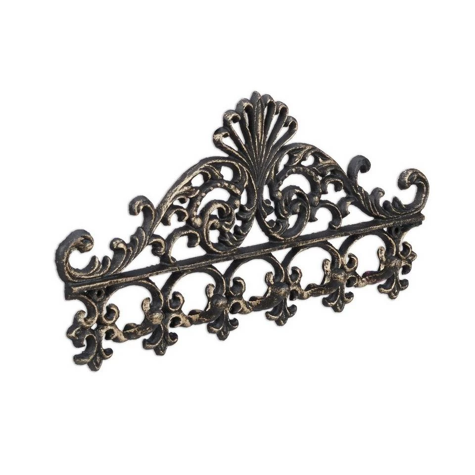 relaxdays Hakenleiste »2 x Garderobenleiste Gusseisen bronze« – Bild 8