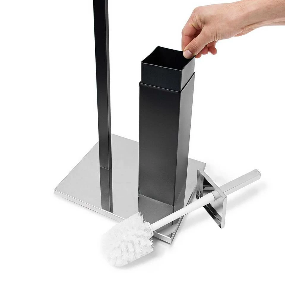 relaxdays Badezimmer-Set »WC-Garnitur schwarz matt« – Bild 5