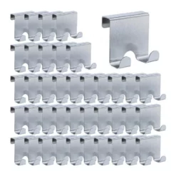 Türhaken »40 x Türhaken Edelstahl«, relaxdays