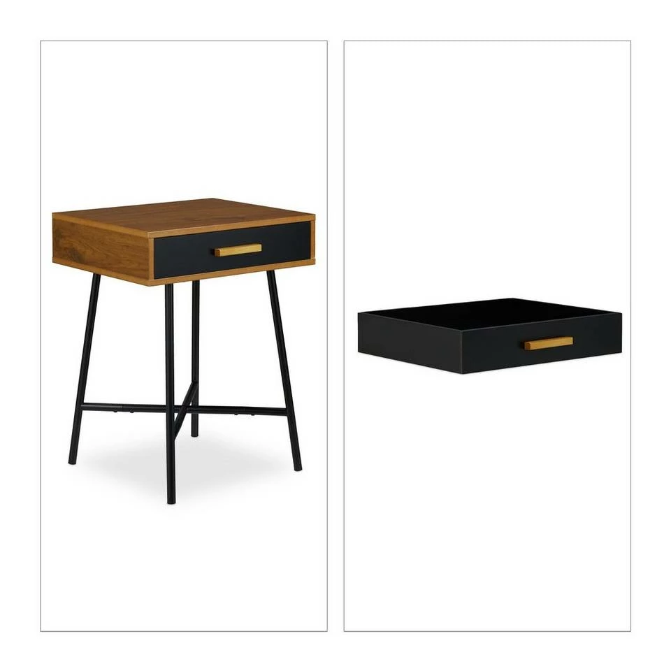 relaxdays Beistelltisch »Beistelltisch mit Schublade« – Bild 9