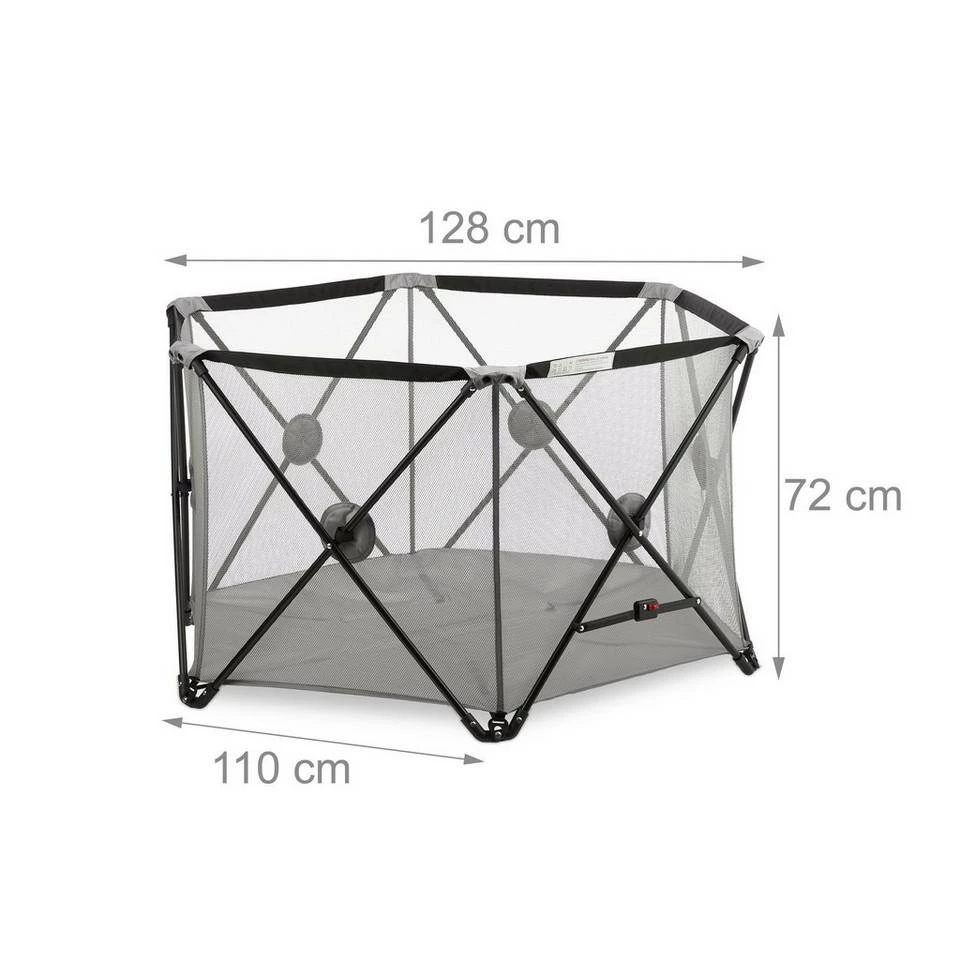 relaxdays Laufgitter »Faltbares Laufgitter für Babys«, Grau – Bild 4