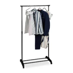 relaxdays Kleiderständer »Fahrbarer Kleiderständer mit Ablage«