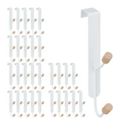 Türhaken »30 x Türhaken doppelt«, relaxdays